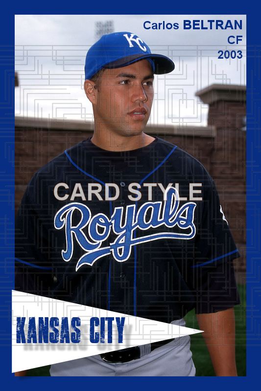 Carlos Beltran - 2003 Kansas City Royals - choose a size & style