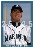 Carlos Guillen - 2001 Seattle Mariners - choose a size & style