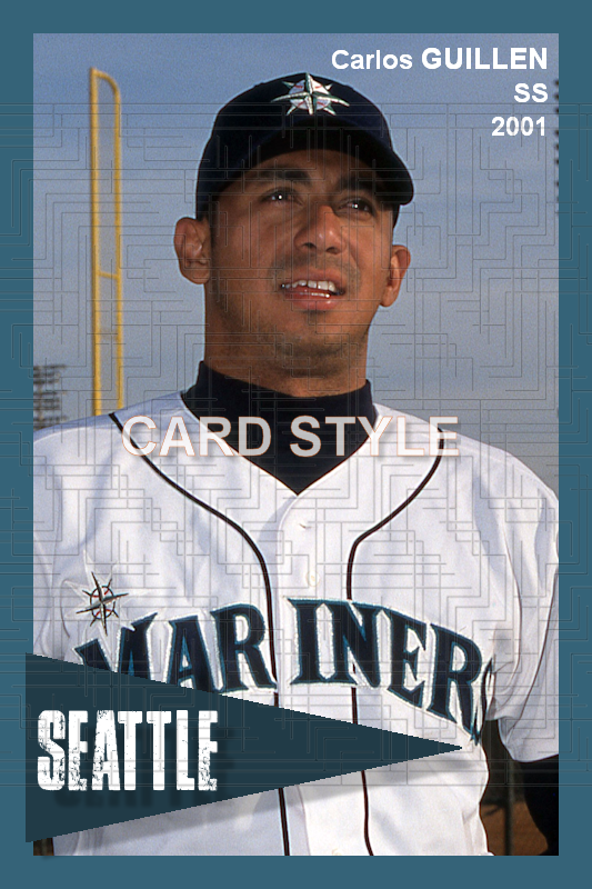 Carlos Guillen - 2001 Seattle Mariners - choose a size & style