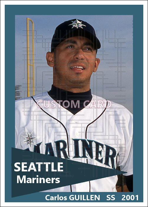Carlos Guillen - 2001 Seattle Mariners - choose a size & style