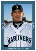 Carlos Guillen - 2002 Seattle Mariners - choose a size & style