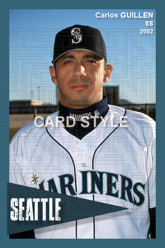 Carlos Guillen - 2002 Seattle Mariners - choose a size & style