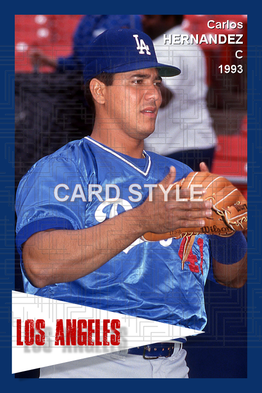 Carlos Hernandez - 1993 Los Angeles Dodgers - choose a size & style