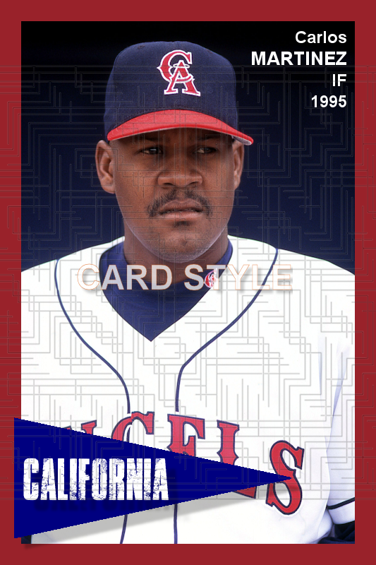 Carlos Martinez - 1995 California Angels - choose a size & style