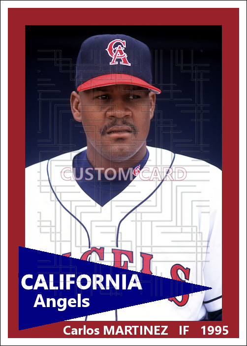 Carlos Martinez - 1995 California Angels - choose a size & style