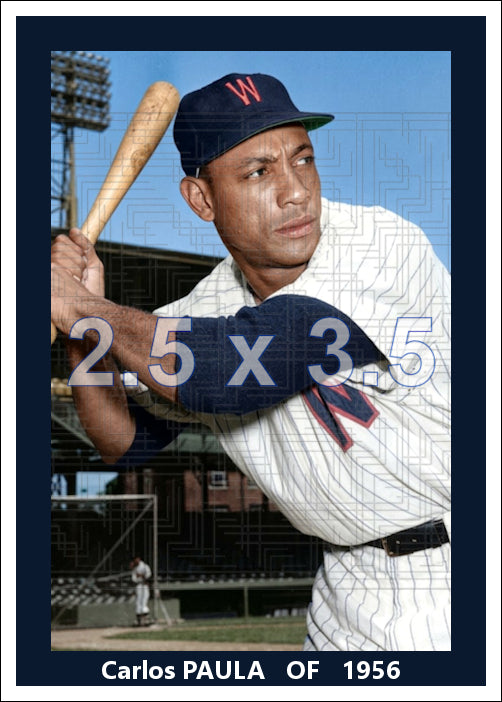 Carlos Paula - 1956 Washington Senators - choose a size & style