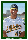 Carlos Pena - 2002 Oakland Athletics - choose a size & style