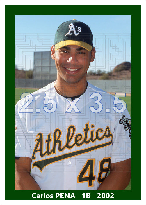 Carlos Pena - 2002 Oakland Athletics - choose a size & style