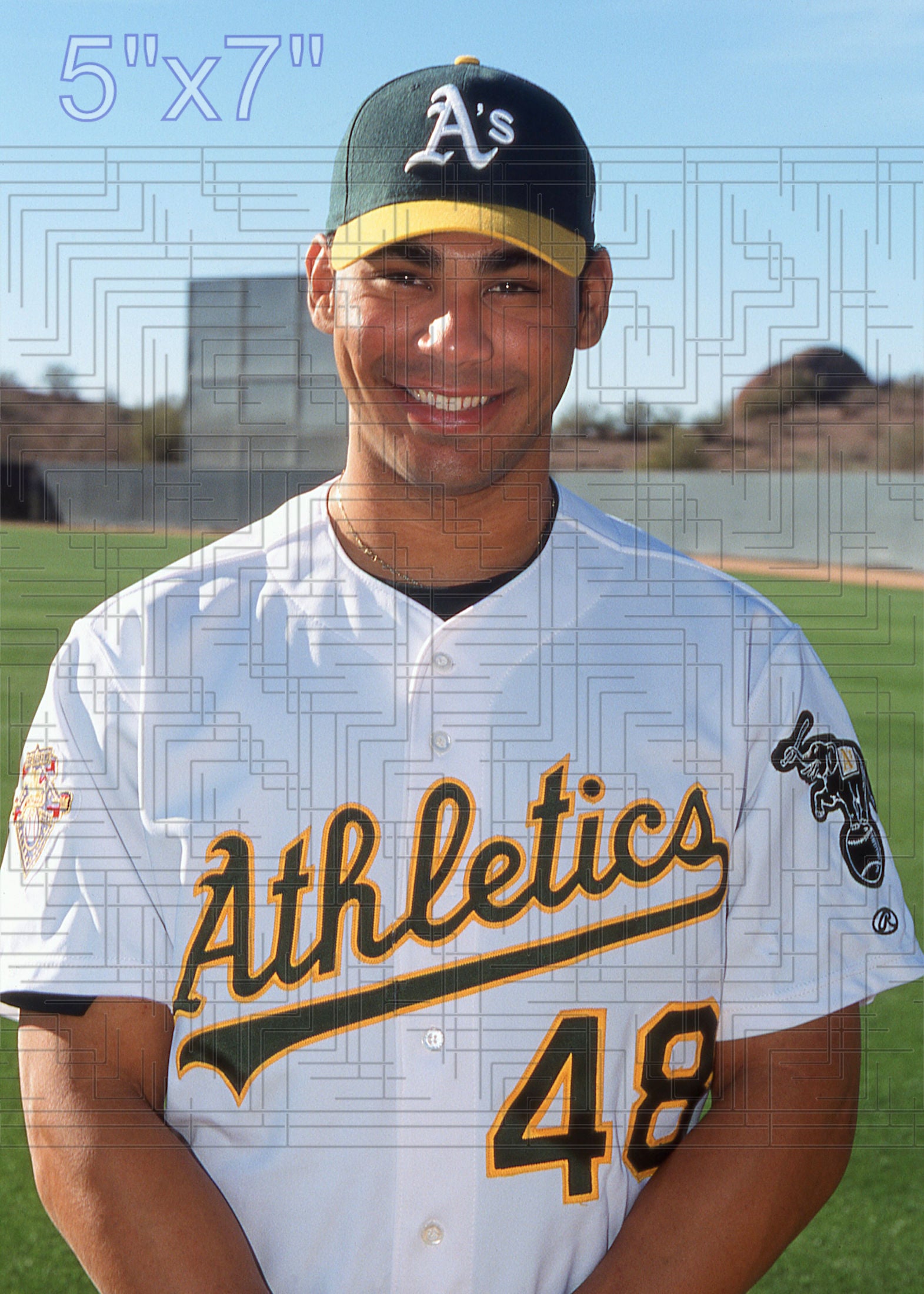 Carlos Pena - 2002 Oakland Athletics - choose a size & style