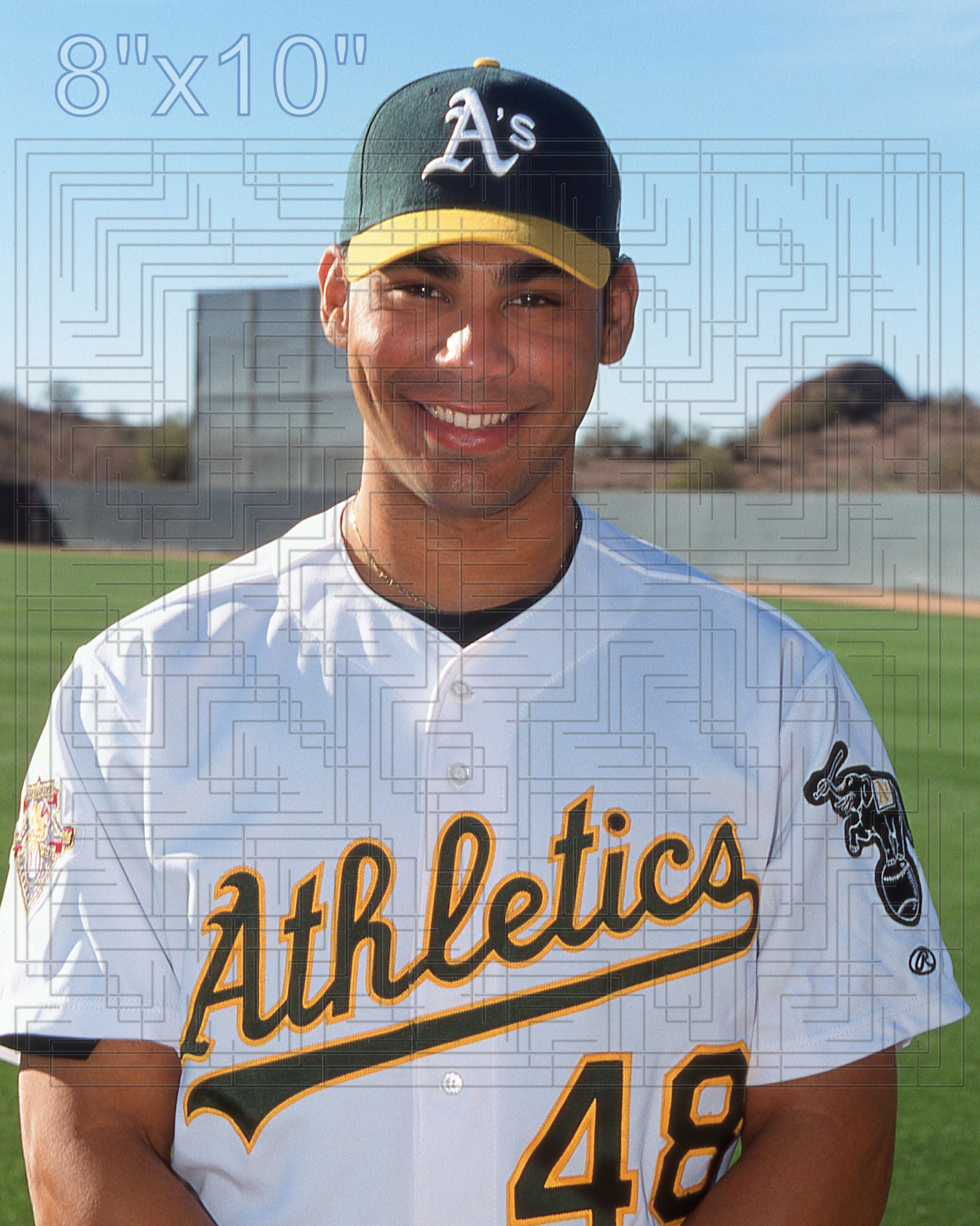 Carlos Pena - 2002 Oakland Athletics - choose a size & style