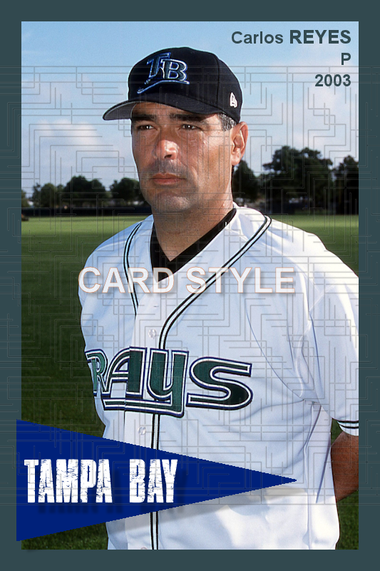 Carlos Reyes - 2003 Tampa Bay Devil Rays - choose a size & style