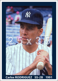 Carlos Rodriguez - 1991 New York Yankees - choose a size & style