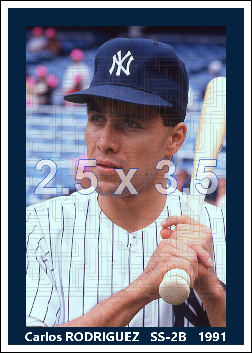 Carlos Rodriguez - 1991 New York Yankees - choose a size & style