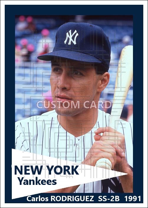 Carlos Rodriguez - 1991 New York Yankees - choose a size & style
