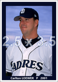 Carlton Loewer - 2001 San Diego Padres - choose a size & style