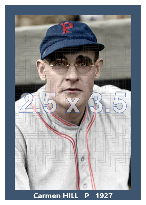 Carmen Hill - 1927 Pittsburgh Pirates - choose a size & style
