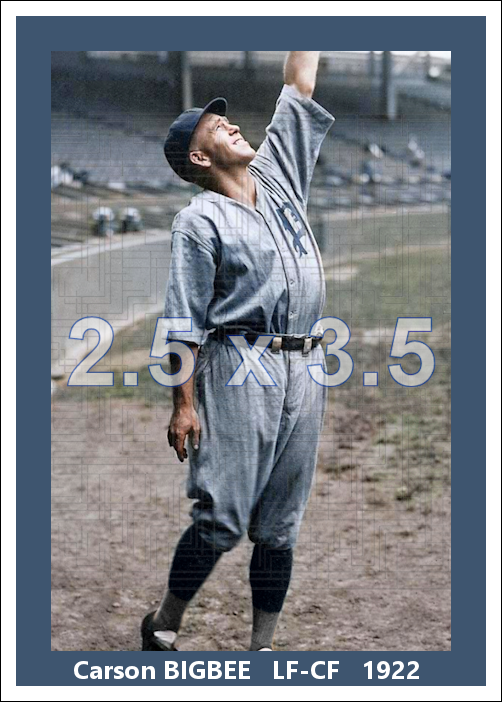 Carson Bigbee - 1922 Pittsburgh Pirates - choose a size & style