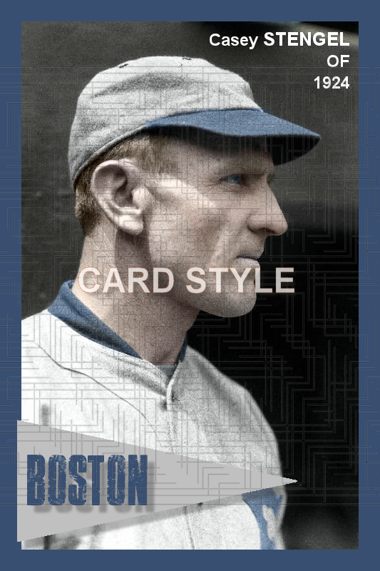 Casey Stengel - 1924 Boston Braves - choose a size & style