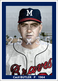 Cecil Butler - 1964 Milwaukee Braves - choose a size & style
