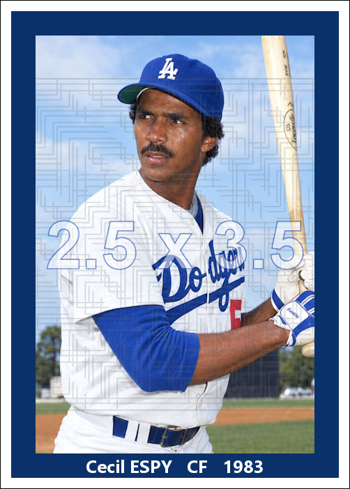 Cecil Espy - 1983 Los Angeles Dodgers - choose a size & style