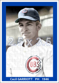 Cecil Garriott - 1946 Chicago Cubs - choose a size & style