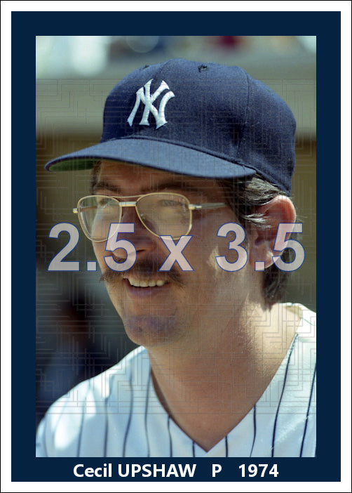 Cecil Upshaw - 1974 New York Yankees - choose a size & style