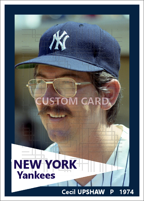 Cecil Upshaw - 1974 New York Yankees - choose a size & style