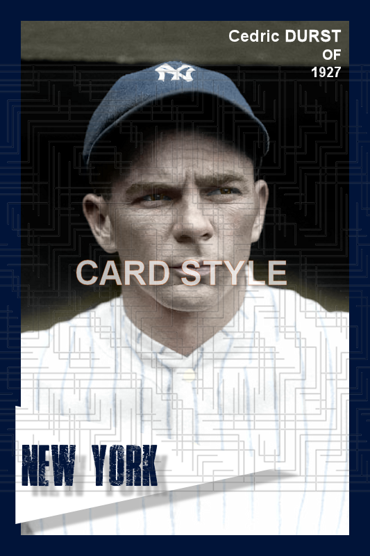 Cedric Durst - 1927 New York Yankees - choose a size & style
