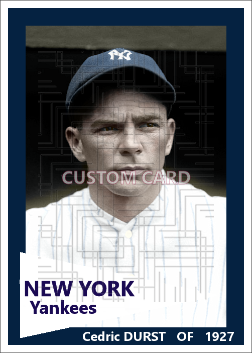 Cedric Durst - 1927 New York Yankees - choose a size & style