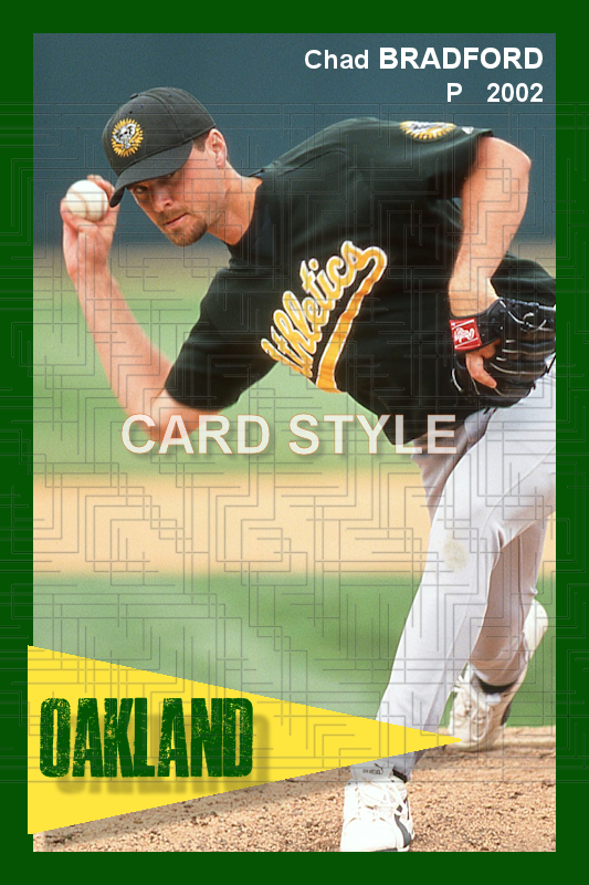 Chad Bradford - 2002 Oakland Athletics - choose a size & style