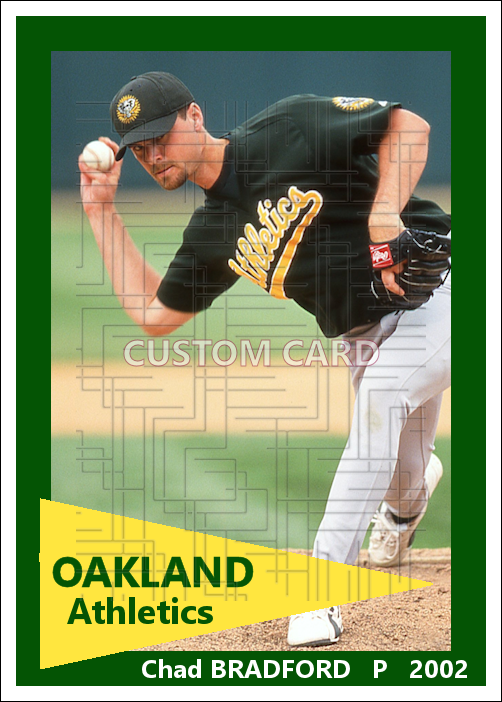Chad Bradford - 2002 Oakland Athletics - choose a size & style