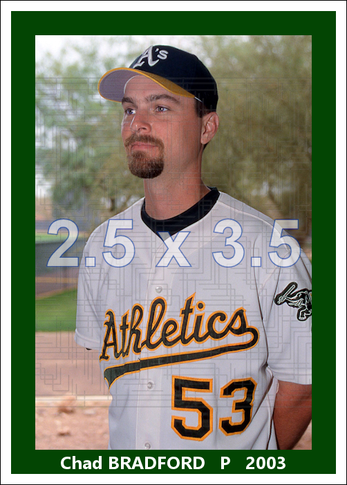 Chad Bradford - 2003 Oakland Athletics - choose a size & style