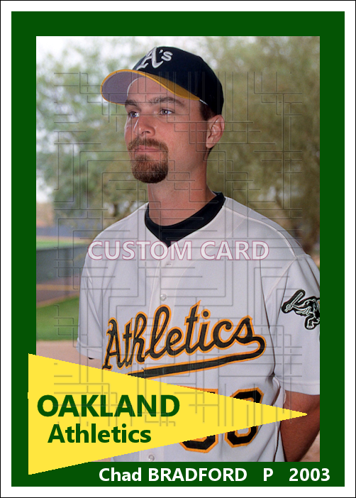 Chad Bradford - 2003 Oakland Athletics - choose a size & style
