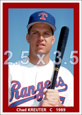 Chad Kreuter - 1989 Texas Rangers - choose a size & style