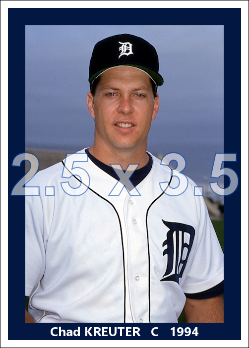 Chad Kreuter - 1994 Detroit Tigers - choose a size & style