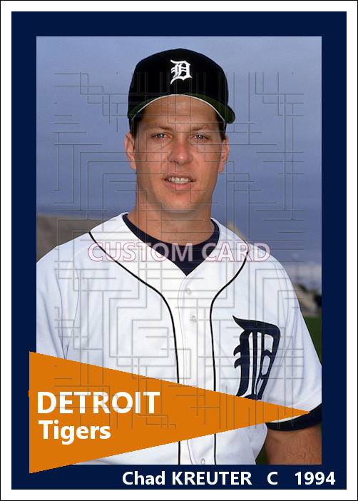 Chad Kreuter - 1994 Detroit Tigers - choose a size & style