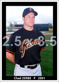 Chad Zerbe - 2001 San Francisco Giants - choose a size & style
