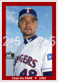 Chan Ho Park - 2002 Texas Rangers - pose A - choose a size & style