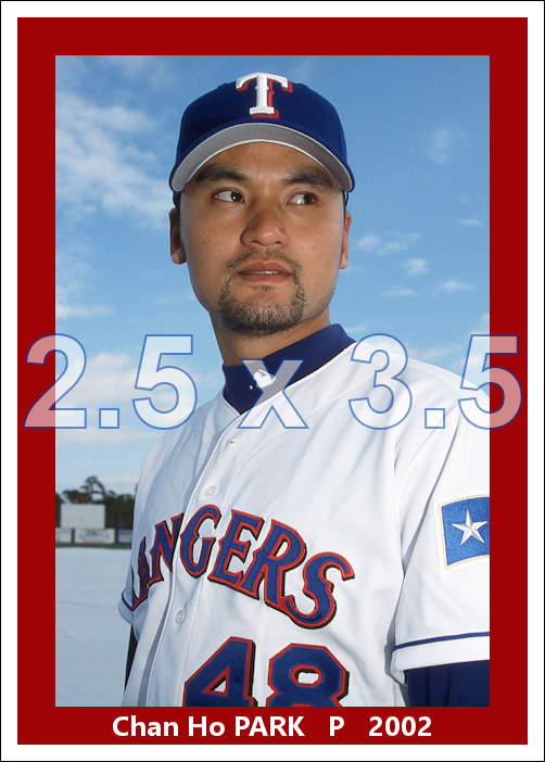 Chan Ho Park - 2002 Texas Rangers - pose A - choose a size & style