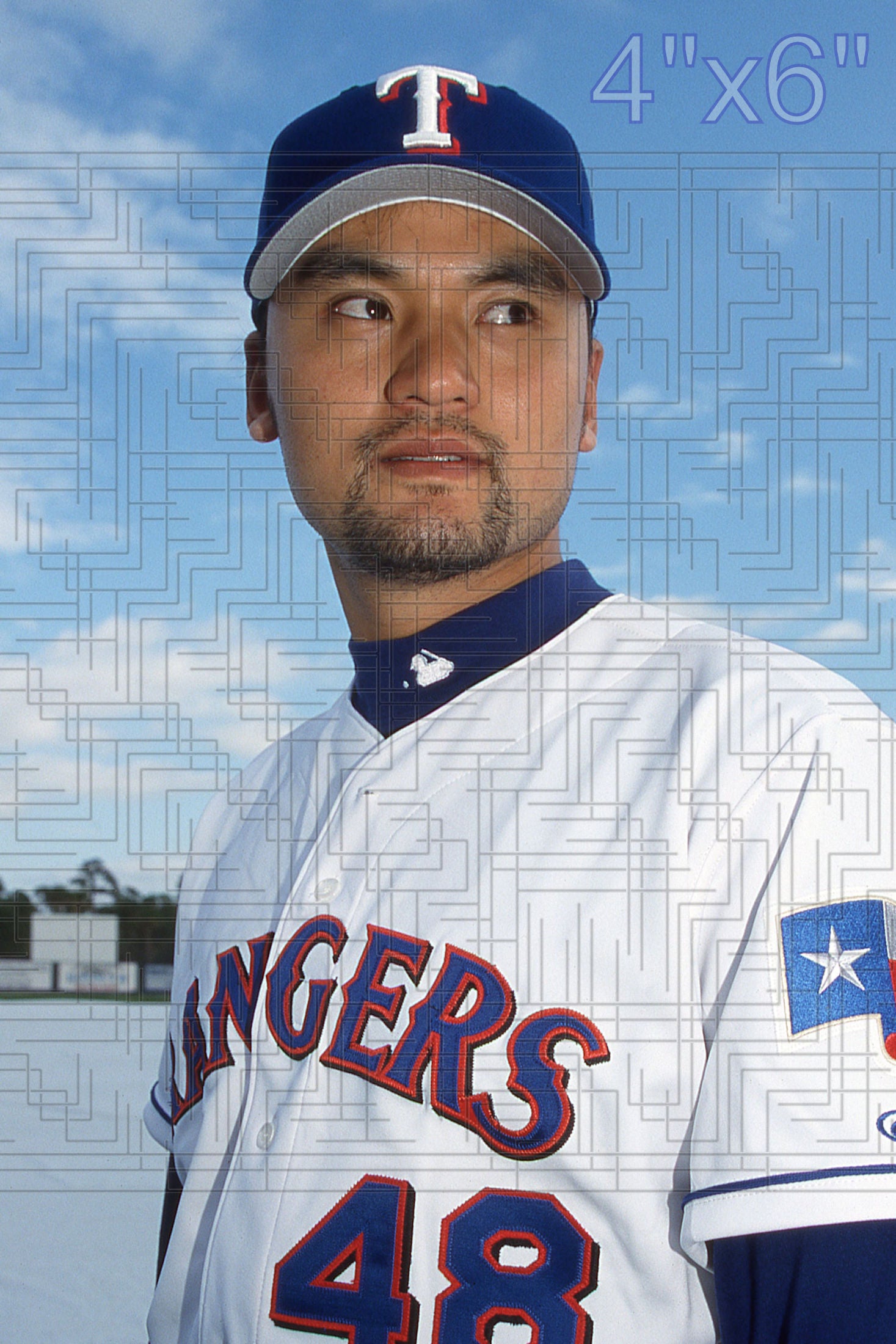 Chan Ho Park - 2002 Texas Rangers - pose A - choose a size & style