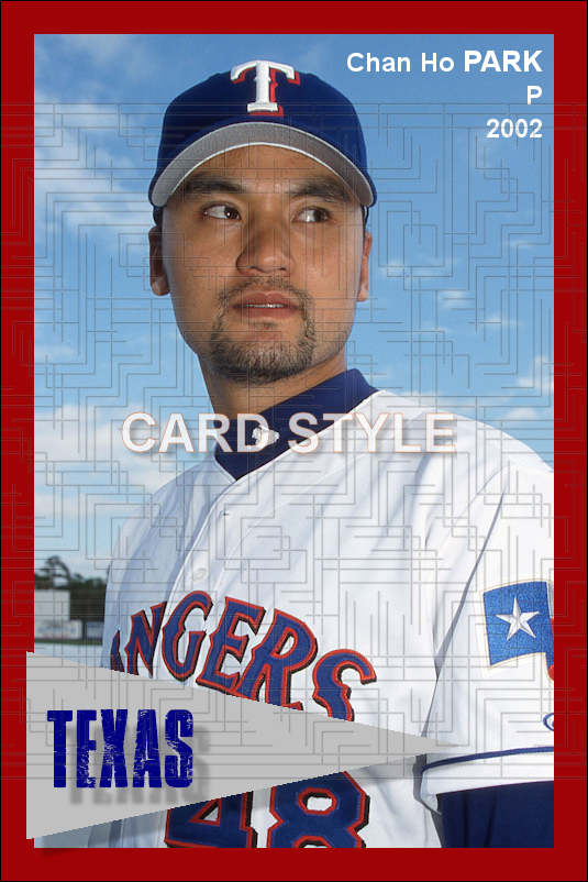 Chan Ho Park - 2002 Texas Rangers - pose A - choose a size & style