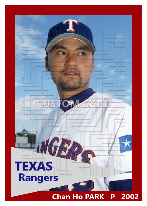 Chan Ho Park - 2002 Texas Rangers - pose A - choose a size & style