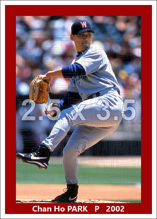 Chan Ho Park - 2002 Texas Rangers - pose B - choose a size & style