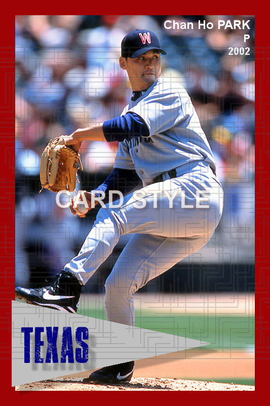 Chan Ho Park - 2002 Texas Rangers - pose B - choose a size & style