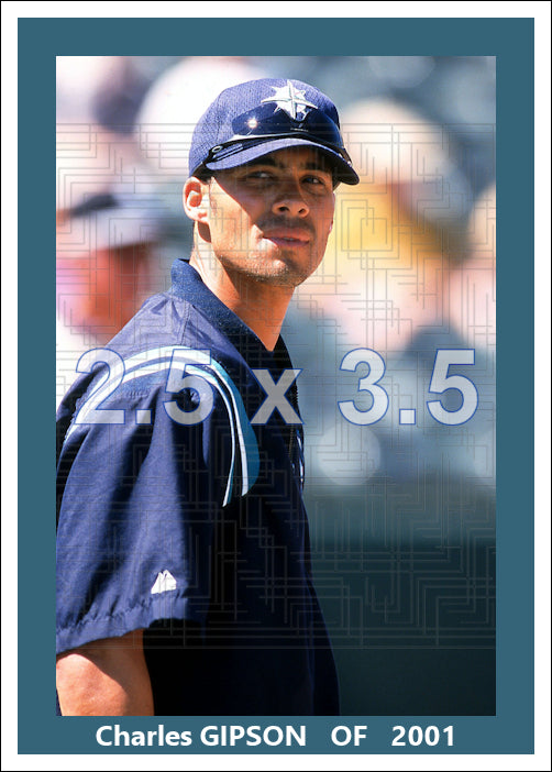 Charles Gipson - 2001 Seattle Mariners - pose A - choose a size & style