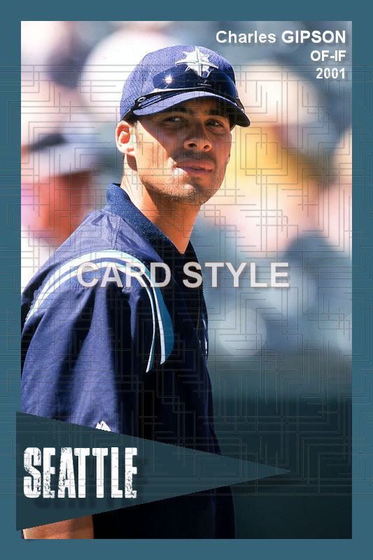 Charles Gipson - 2001 Seattle Mariners - pose A - choose a size & style