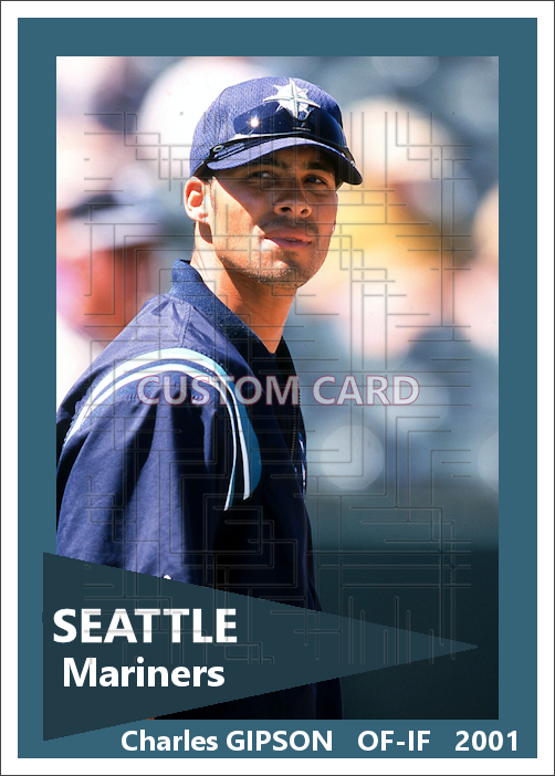 Charles Gipson - 2001 Seattle Mariners - pose A - choose a size & style