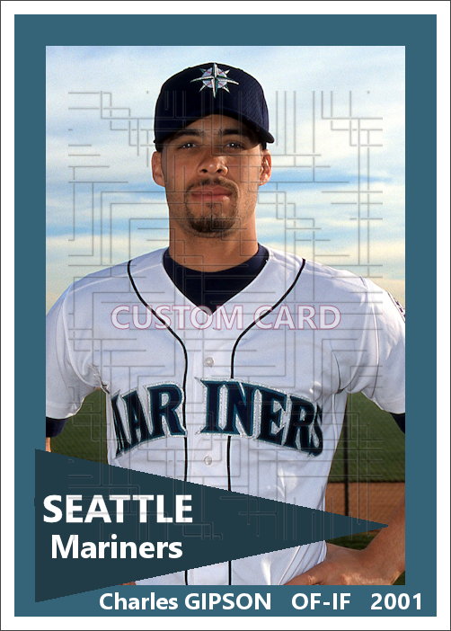 Charles Gipson - 2001 Seattle Mariners - pose B - choose a size & style