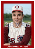 Charlie James - 1965 Cincinnati Reds - choose a size & style