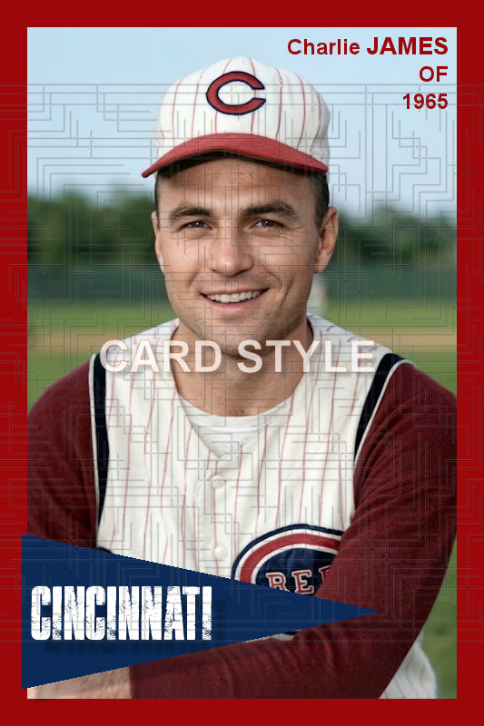 Charlie James - 1965 Cincinnati Reds - choose a size & style